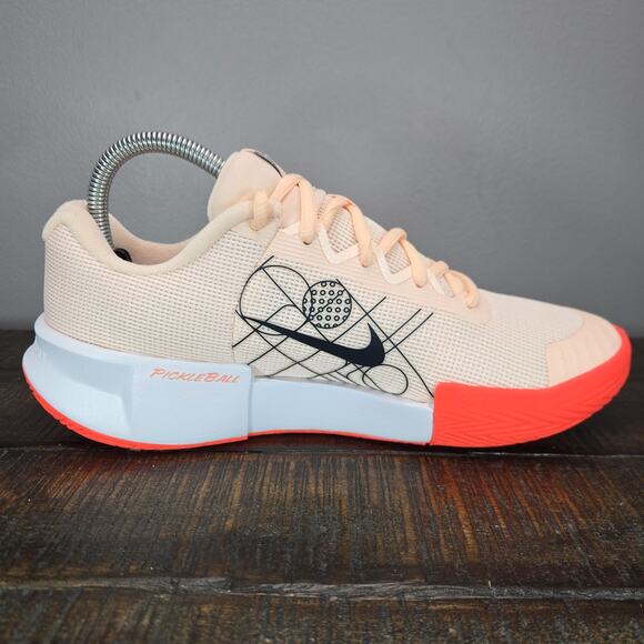 NEW Nike Zoom Challenge Womens Size 8.5 Pickleball Shoes Orange White FQ4155 801 - Picture 8 of 12